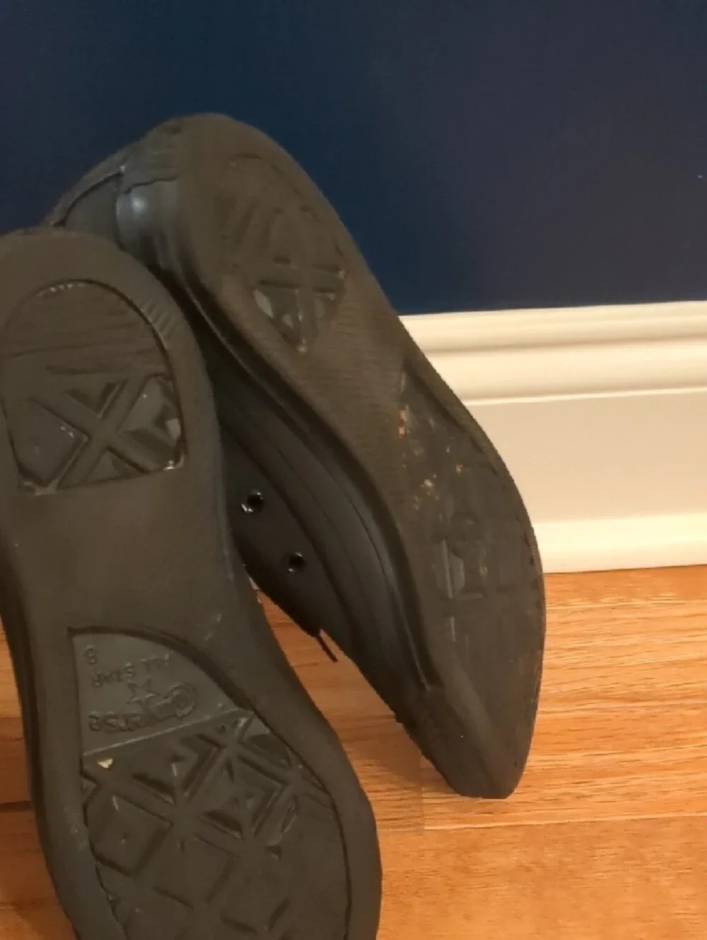 Converse Low Top Sneakers in Solid Black - Picture 7 of 12